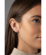 'Laurentia' Sterling Silver Conical Stud Earrings image 2