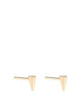 'Laurentia' Gold Plated Sterling Silver Conical Stud Earrings image 1