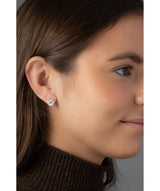 Gift Packaged 'Garance' Sterling Silver Swirled Earrings
