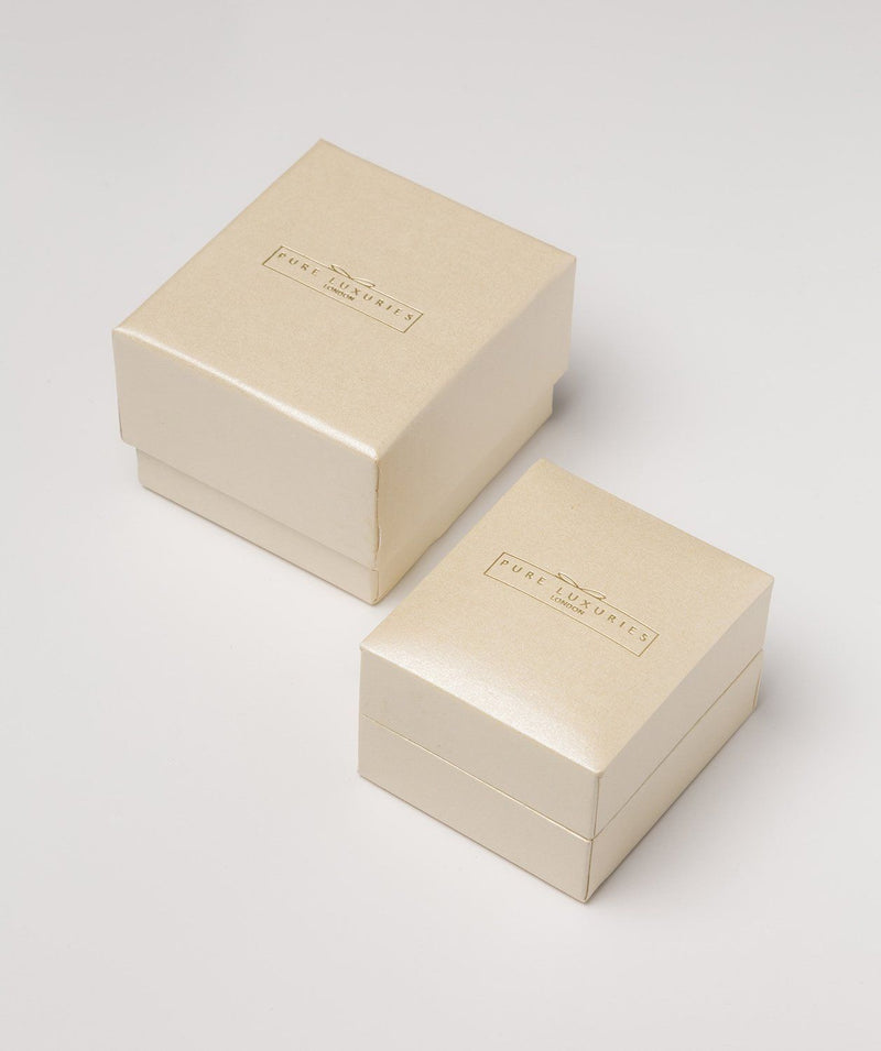 Gift Packaged 'Drancy' Sterling Silver Hexagon Drop Earrings