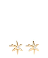 'Minerva' Gold Plated Sterling Silver Star Earrings image 1