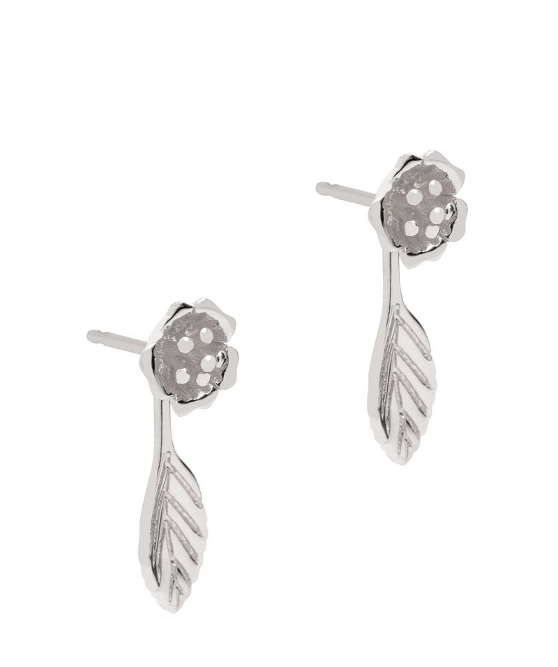 Gift Packaged 'Blossom' Sterling Silver Flower Drop Earring