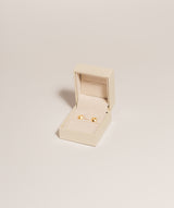 Gift Packaged 'Anika' 18ct Yellow Gold 925 Silver Geometric Stud Earrings