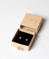 'Berenice' Sterling Silver Crystal Cube Earrings image 3