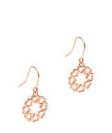 Gift Packaged 'Philida' 18ct Rose Gold Plated Sterling Silver Love Heart Star Earrings