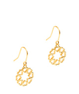 Gift Packaged 'Philida' 18ct Yellow Gold Plated Sterling Silver Love Heart Star Earrings