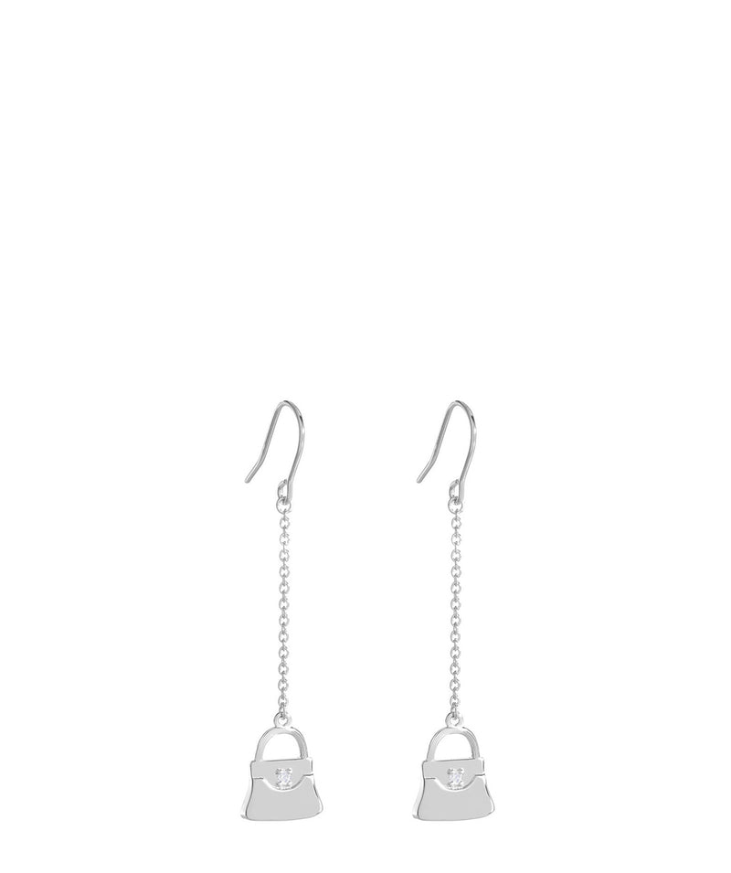 'Maxima' Sterling Silver Handbag Drop Earrings image 1