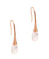 Gift Packaged 'Aeliana' Opal 18ct Rose Gold Plated Sterling Silver Earrings