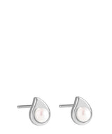 Gift Packaged 'Ambre' Sterling Silver Teardrop Earrings