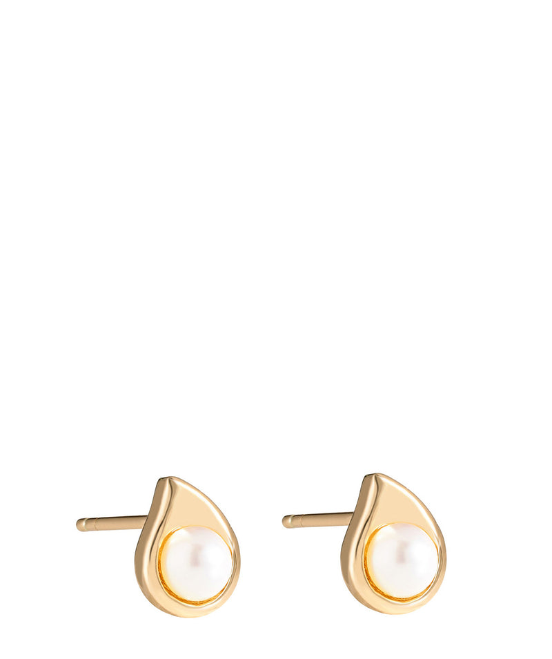Gift Packaged 'Ambre' 18ct Gold Plated Sterling Silver Teardrop Earrings