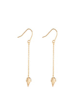 'Gelato' Gold Plated Sterling Silver Ice Cream Cone Earrings image 1
