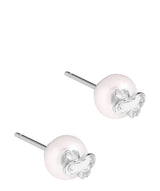 'Dreux' Sterling Silver & Pearl Stud Earrings image 1