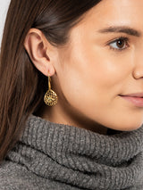 Gift Packaged 'Candice' 18ct Yellow Gold Plated 925 Silver Bee Drop Earrings