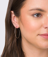 Gift Packaged 'Rhian' Sterling Silver Hoop Earrings