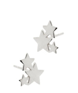 Gift Packaged 'Delilah' 925 Silver Trio Star Stud Earrings