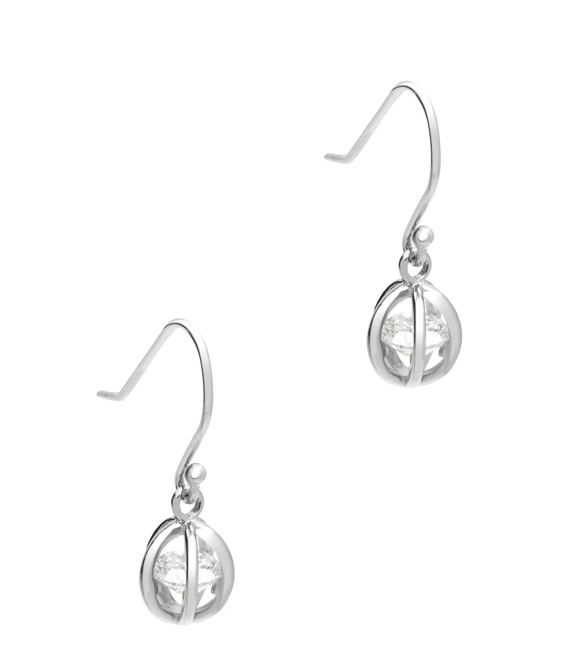 Gift Packaged 'Vianne' 925 Silver & Cubic Zirconia Drop Earrings