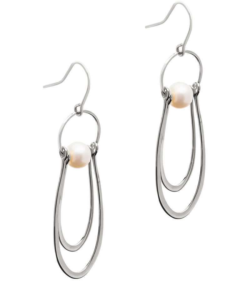 Gift Packaged 'Isadora' 925 Silver & Freshwater Pearl Drop Earrings