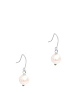 Gift Packaged 'Mendes' Sterling Silver Classic Freshwater Pearl Drop Earrings