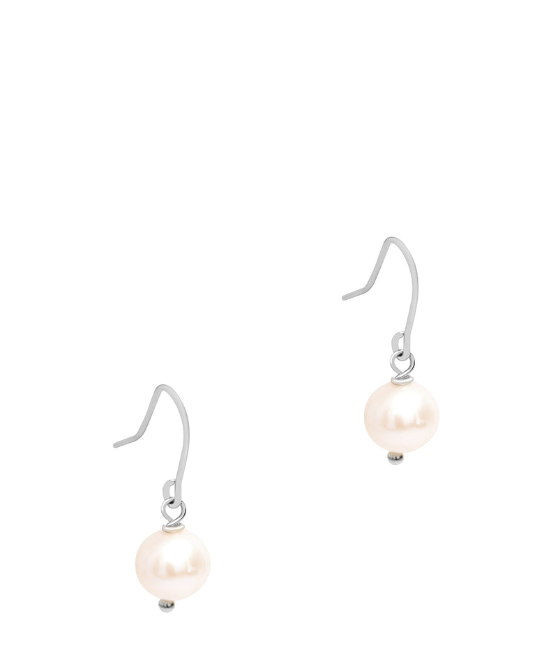 Gift Packaged 'Mendes' Sterling Silver Classic Freshwater Pearl Drop Earrings