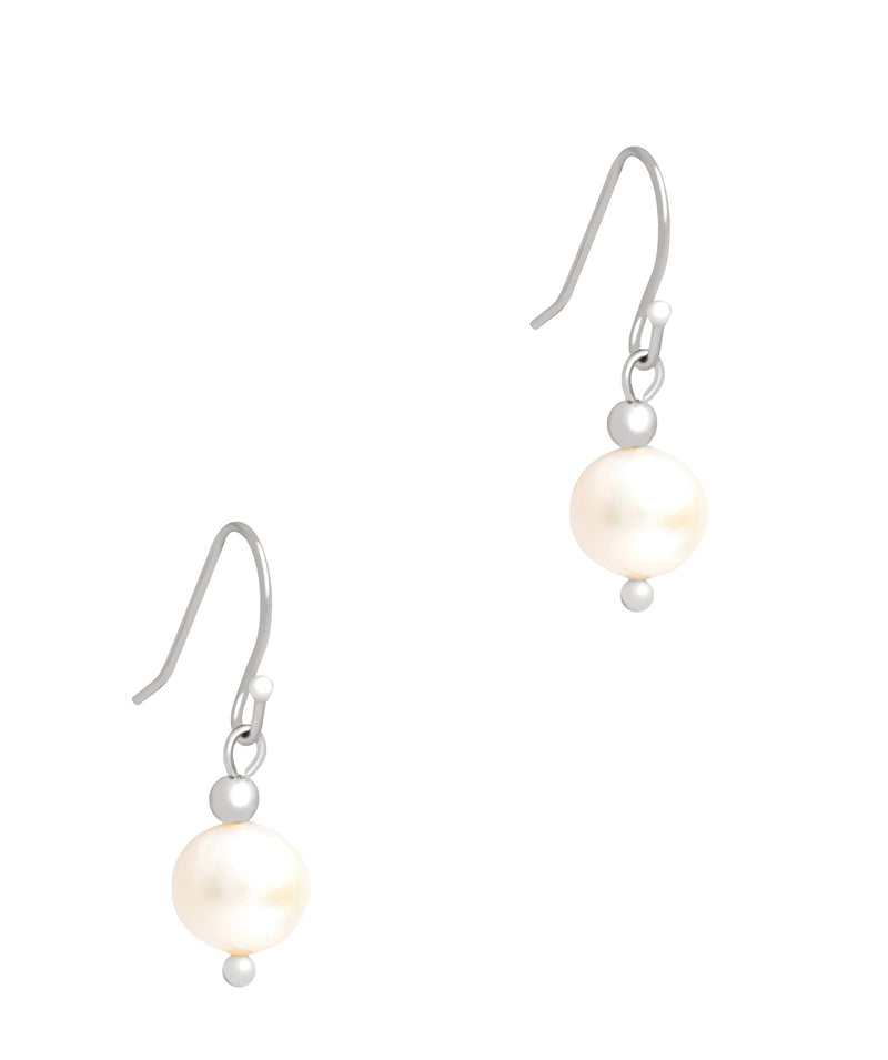 Gift Packaged 'Linda' Sterling Silver & Freshwater Pearl Drop Earrings