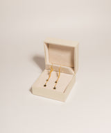 Gift Packaged 'Helaine' 18ct Yellow Gold Plated 925 Silver Stars & Crescent Moon Drop Earrings