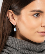 Gift Packaged 'Manon' 925 Silver & Blue Gemstone Drop Earrings