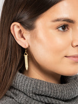 Gift Packaged 'Wendy' 18ct Yellow Gold Plated 925 Silver Geometric Drop Earrings