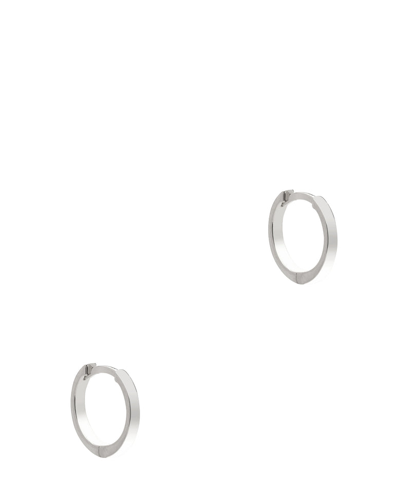 Gift Packaged 'Rubina' 925 Silver Hoop Earrings