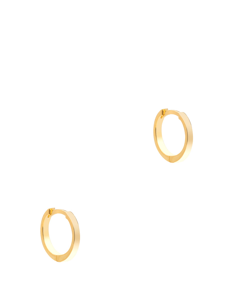 Gift Packaged 'Rubina' 18ct Yellow Gold Plated 925 Silver Hoop Earrings
