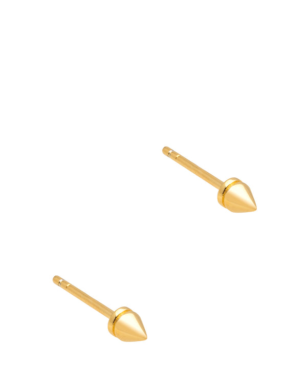 Gift Packaged 'Marissa' 18ct Yellow Gold Plated 925 Silver Small Cone Stud Earrings