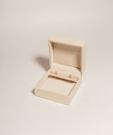 Gift Packaged 'Abbie' 18ct Rose Gold 925 Silver Geometric Open End Hoop Earrings