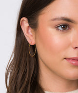 Gift Packaged 'Kessie' 18ct Yellow Gold Plated Sterling Silver Twist Hooped Earrings