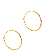 Gift Packaged 'Kessie' 18ct Yellow Gold Plated Sterling Silver Twist Hooped Earrings
