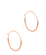 Gift Packaged 'Kimi' 18ct Rose Gold Plated Sterling Silver Coil Hooped Earrings