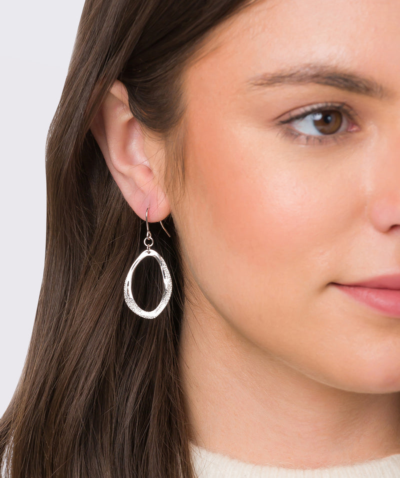 Gift Packaged 'Soraya' Sterling Silver Pendant Earrings