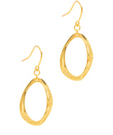 Gift Packaged 'Soraya' 18ct Yellow Gold Plated Sterling Silver Pendant Earrings