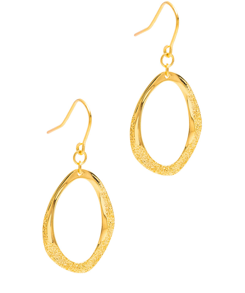 Gift Packaged 'Soraya' 18ct Yellow Gold Plated Sterling Silver Pendant Earrings