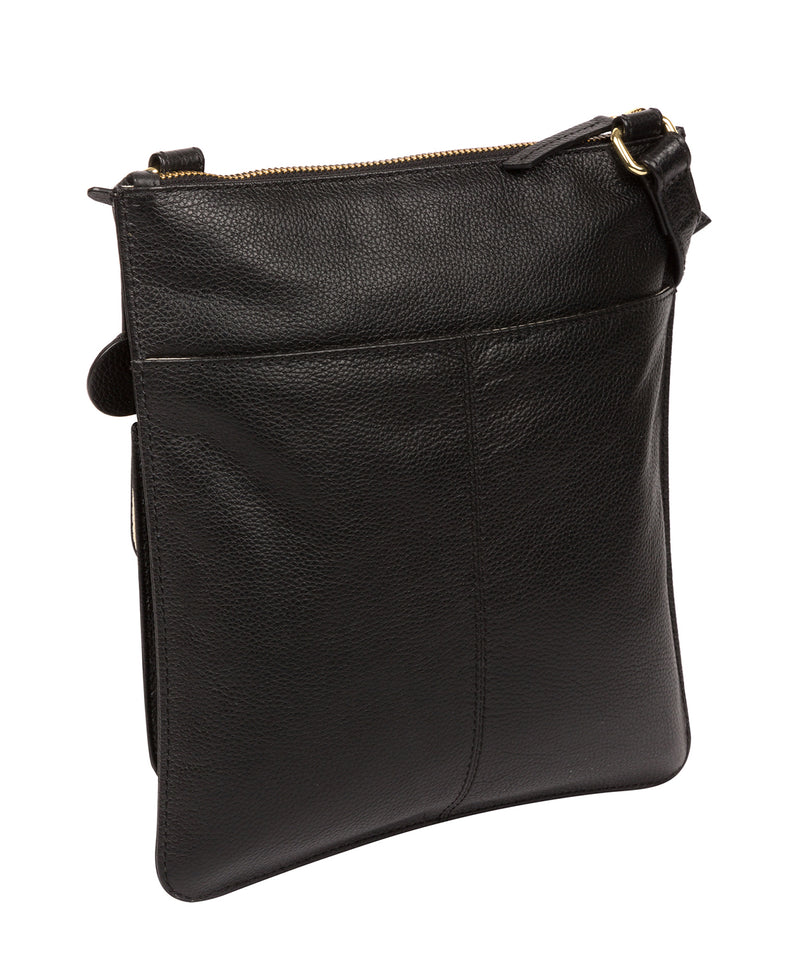 'Kenley' Black Leather Cross Body Bag