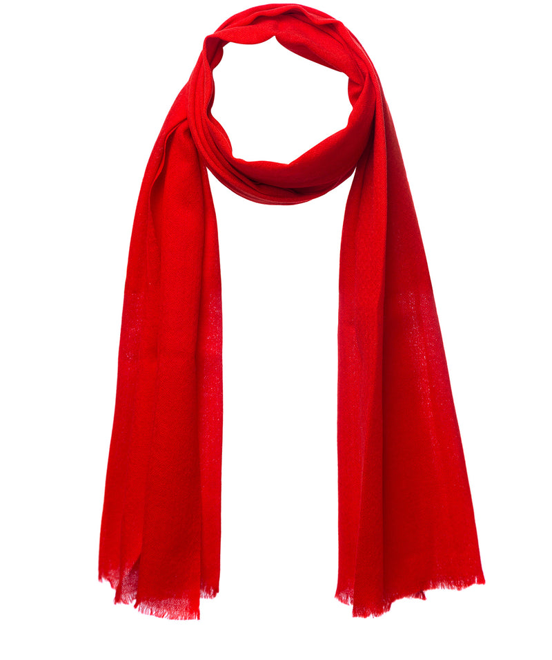 Red Coloured Fine Quality Cashmere Scarf