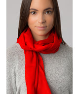 Red Coloured Fine Quality Cashmere Scarf