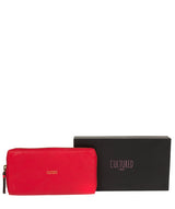 'Ariana' Red Leather RFID Purse