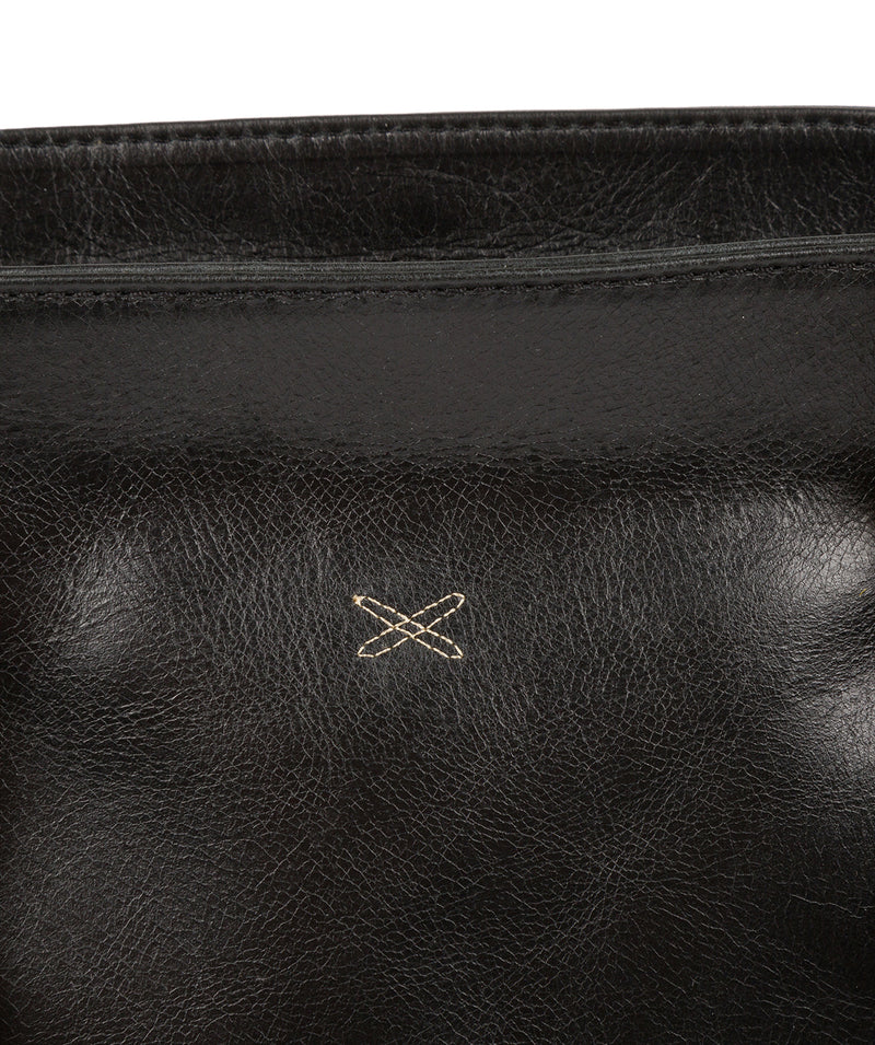'Scarlett' Ebony Leather Handbag Pure Luxuries London