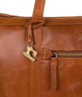 'Ellis' Bourbon Leather Tote Bag image 5