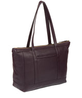 'Ellis' Plum Leather Tote Bag image 5
