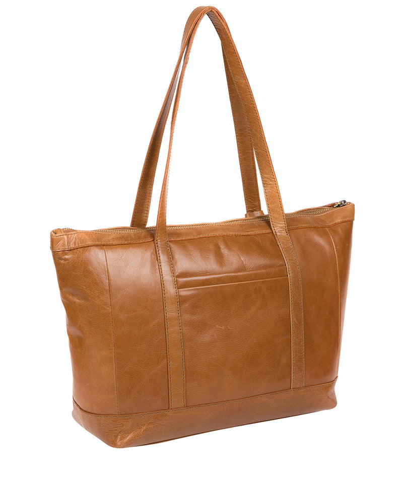 'Ellis' Saddle Leather Tote Bag image 3