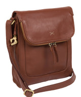 'Sophia' Cognac Leather Cross Body Bag image 3