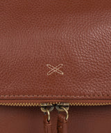 'Sophia' Cognac Leather Cross Body Bag image 6