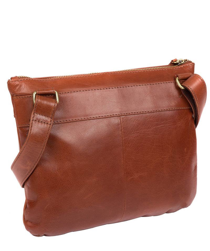 'Victoria' Whiskey Leather Cross Body Bag image 3