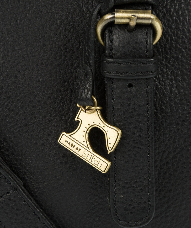 'Hayley' Black Leather Handbag image 6