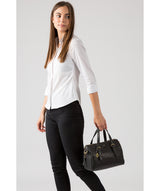 'Hayley' Black Leather Handbag image 2